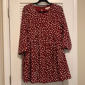 Cranberry Animal Print Dress